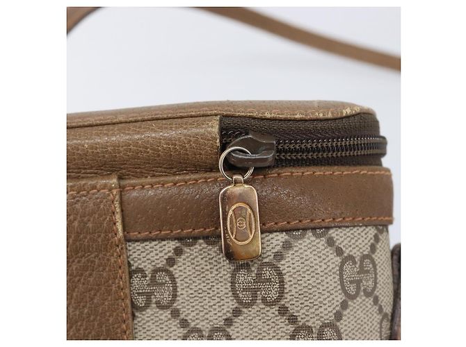 GUCCI GG Supreme Web Sherry Line Shoulder Bag PVC Beige 904 02 070 - vista 16