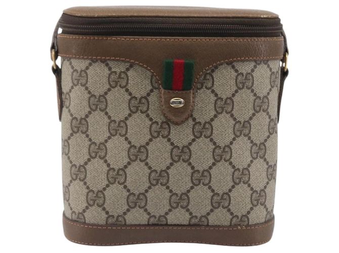 GUCCI GG Supreme Web Sherry Line Shoulder Bag PVC Beige 904 02 070 - vista 2