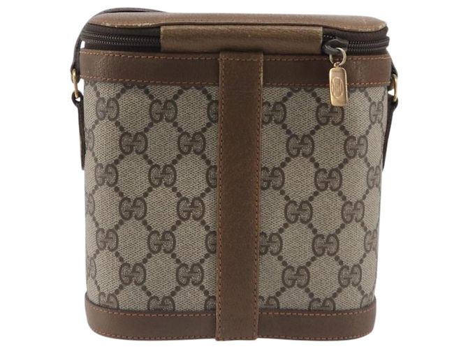 GUCCI GG Supreme Web Sherry Line Shoulder Bag PVC Beige 904 02 070 - vista 3