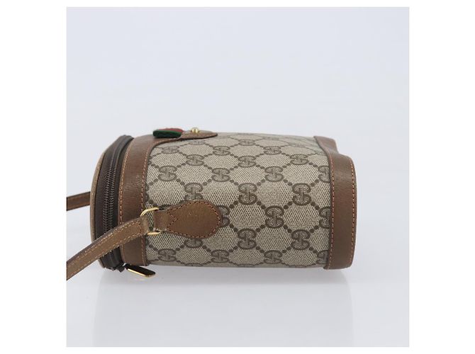 GUCCI GG Supreme Web Sherry Line Shoulder Bag PVC Beige 904 02 070 - vista 5