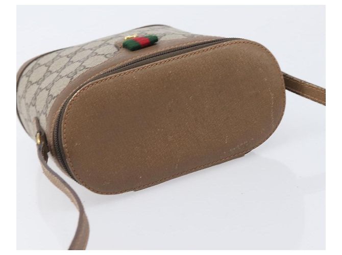 GUCCI GG Supreme Web Sherry Line Shoulder Bag PVC Beige 904 02 070 - vista 6