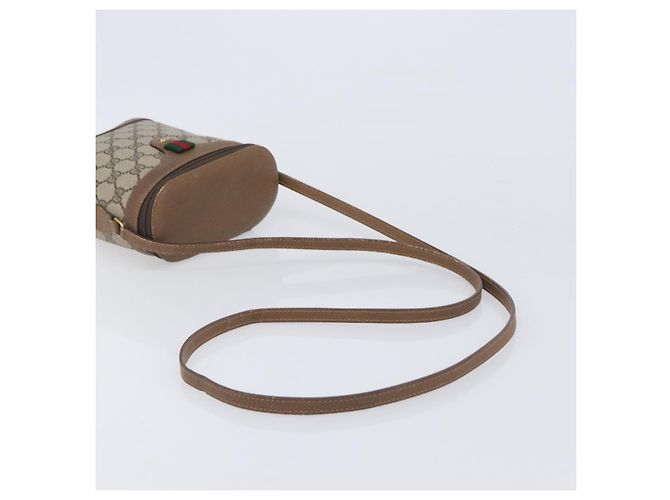 GUCCI GG Supreme Web Sherry Line Shoulder Bag PVC Beige 904 02 070 - vista 7