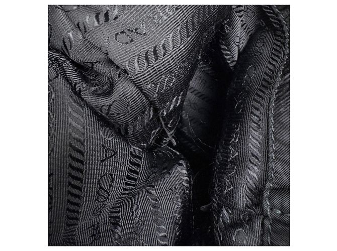 Pouch accessori Prada in nylon nero - vista 7