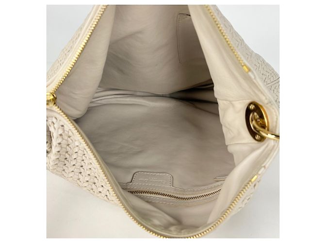Borsa a tracolla Christian Dior in pelle grigiastra - vista 10