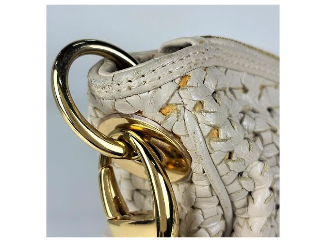 Borsa a tracolla Christian Dior in pelle grigiastra - vista 5