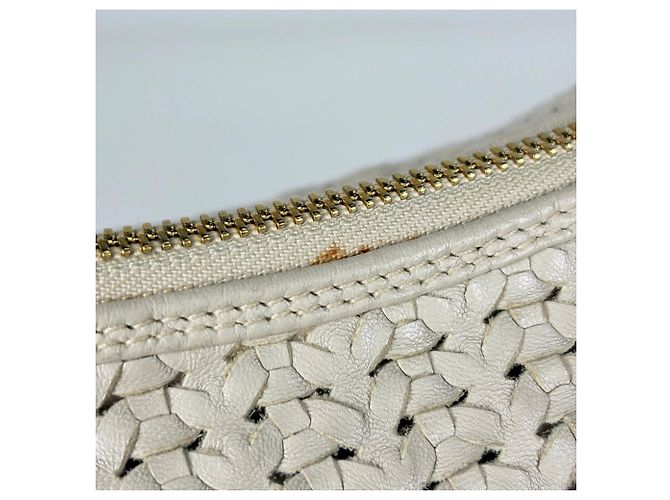 Borsa a tracolla Christian Dior in pelle grigiastra - vista 6