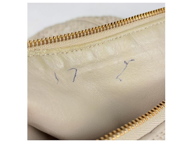 Borsa a tracolla Christian Dior in pelle grigiastra - vista 9