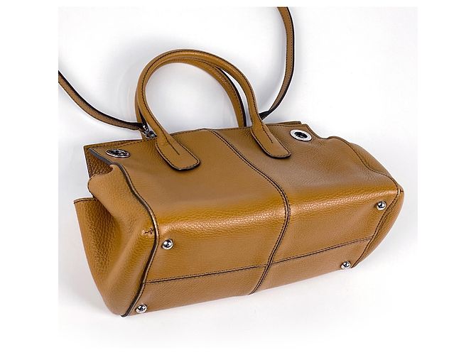 Borsa a mano in pelle 2-Way Tod's Gialla - vista 2