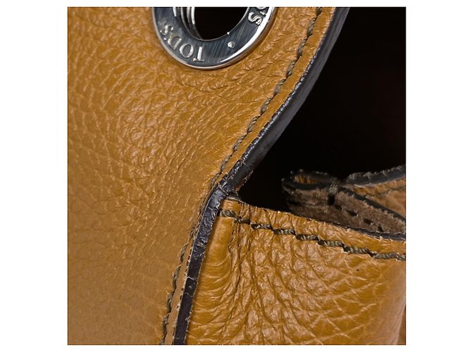 Borsa a mano in pelle 2-Way Tod's Gialla - vista 4