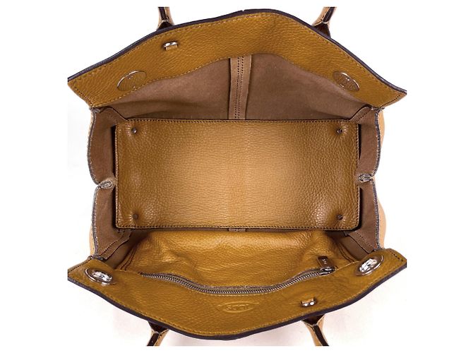 Borsa a mano in pelle 2-Way Tod's Gialla - vista 8