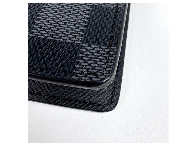 Louis Vuitton Black Damier Graphite Bi-Fold Geldbörse - Ansicht 3