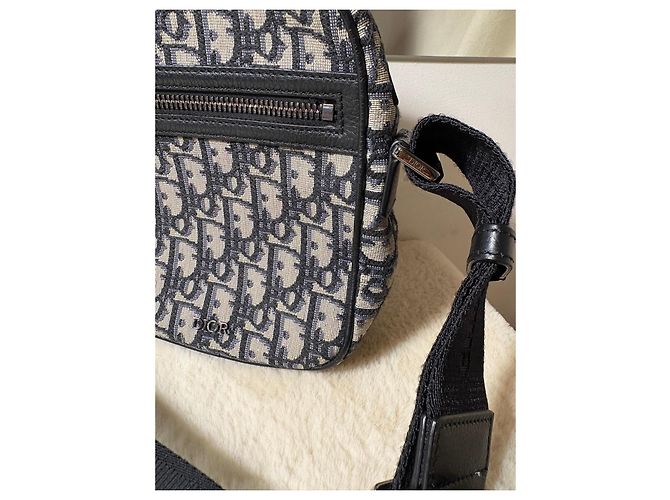Borsa a tracolla Dior Oblique in tela jacquard - vista 4