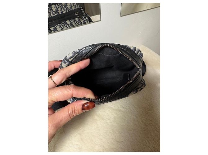 Borsa a tracolla Dior Oblique in tela jacquard - vista 7