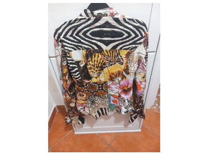 Roberto Cavalli Patchwork Animalier Hemd - Ansicht 3