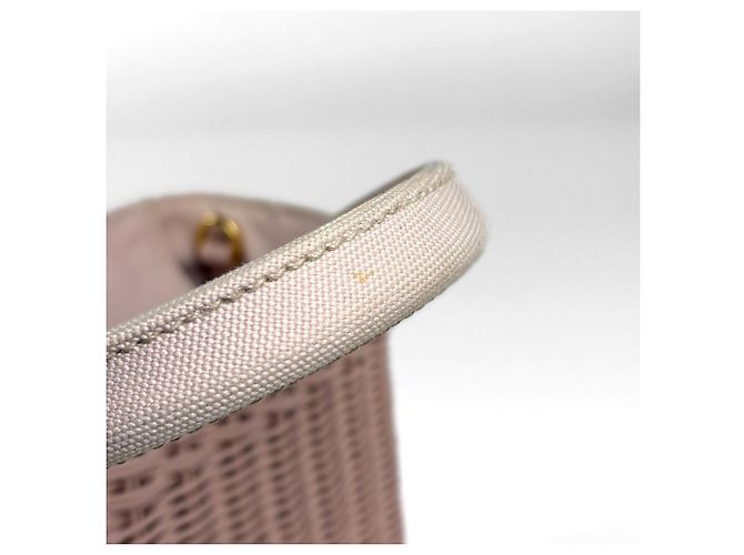 Borsa Prada rosa in tela stile cestino - vista 6