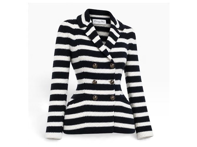 Christian Dior Gestreifte Strickjacke - Ansicht 2