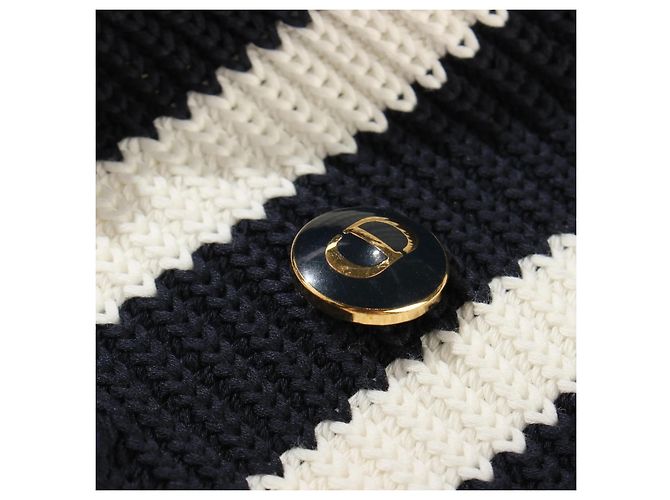 Christian Dior Gestreifte Strickjacke - Ansicht 8