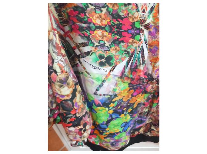Autre Marque Cavalli Class Mehrfarbige Blumenbluse aus Seide - Ansicht 4