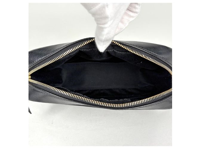 Autre Marque Borsa a tracolla Saint Laurent in pelle nera - vista 9