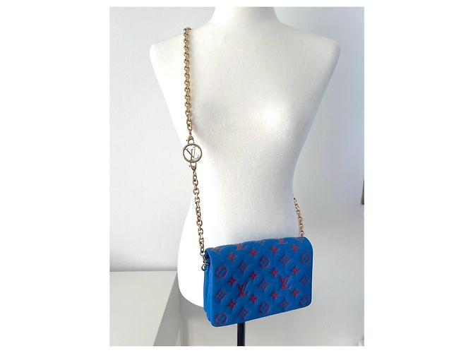 Metis Borsa Louis Vuitton Coussin Monogram in Pelle Blu - vista 2