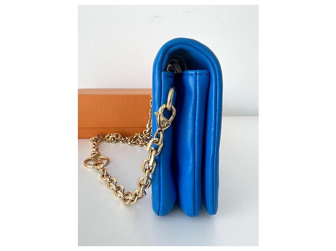 Metis Borsa Louis Vuitton Coussin Monogram in Pelle Blu - vista 6