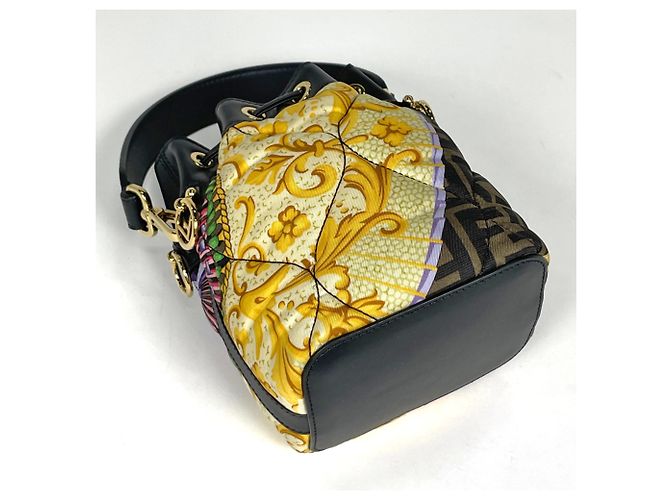 Borsa a sacchetto Fendi Montresor Mini Fenderche - vista 2