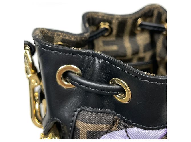 Borsa a sacchetto Fendi Montresor Mini Fenderche - vista 4