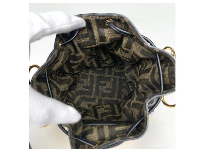 Borsa a sacchetto Fendi Montresor Mini Fenderche - vista 7