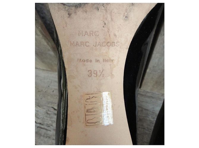 Marc by Marc Jacobs Décolleté in pelle verniciata nere - vista 8