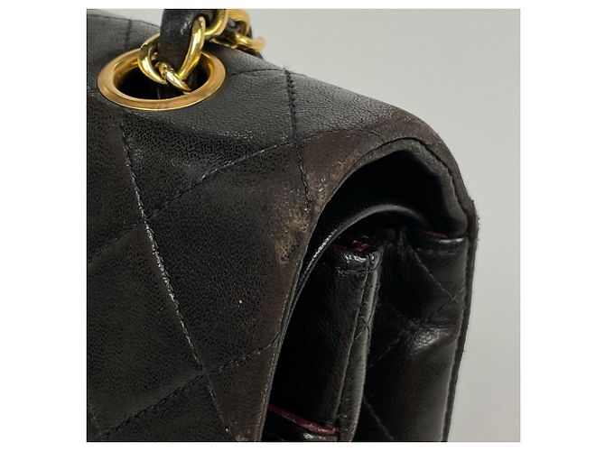 Bolsa de ombro Chanel Matelassé em couro preto - vista 5