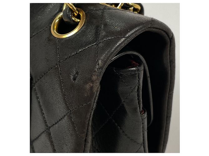Bolsa de ombro Chanel Matelassé em couro preto - vista 6