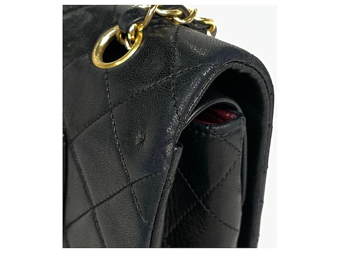 Borsa a tracolla Chanel Matelassé in pelle nera - vista 6