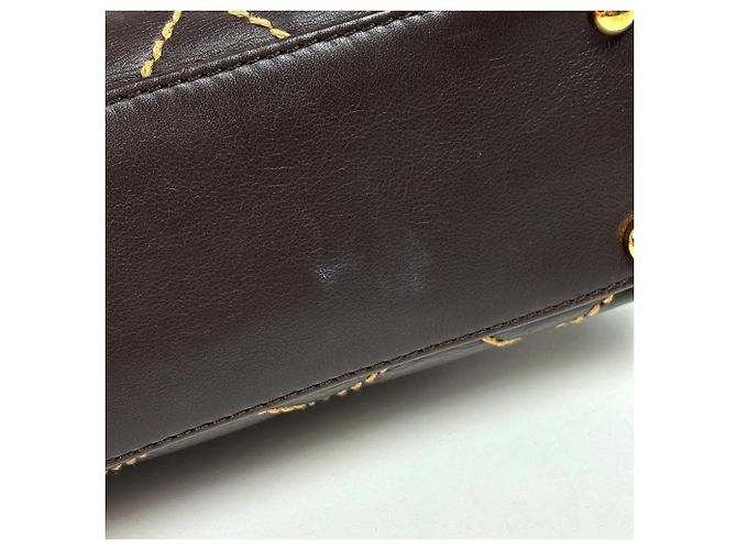 Sac à main en cuir Chanel Wild Stitch - vue 3