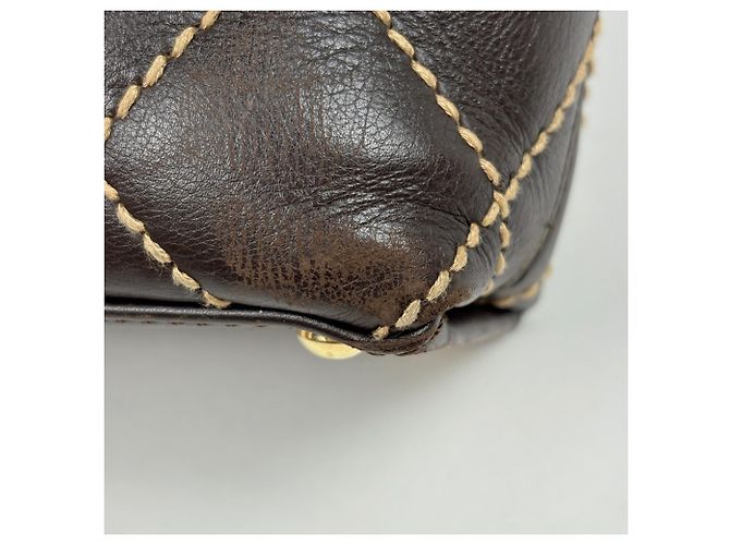 Sac à main en cuir Chanel Wild Stitch - vue 4