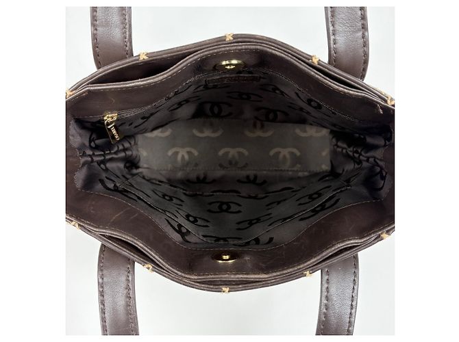 Sac à main en cuir Chanel Wild Stitch - vue 9