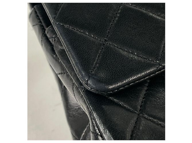 Borsa a tracolla Chanel Matelassé in pelle nera - vista 4