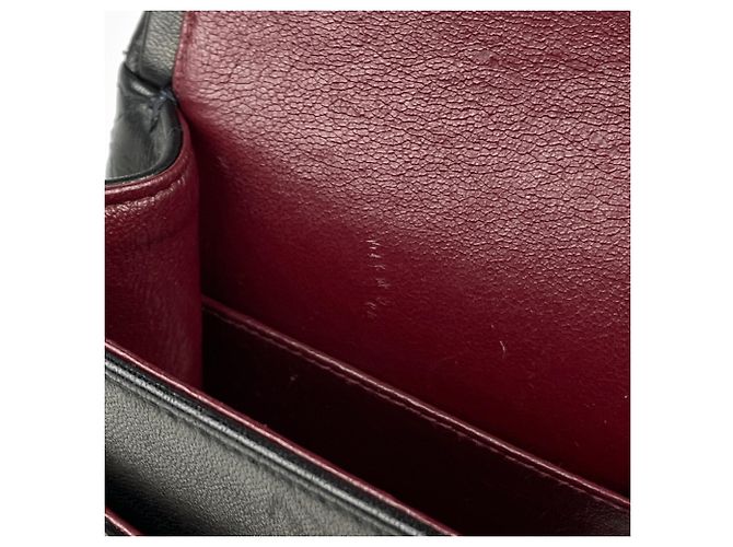 Borsa a tracolla Chanel Matelassé in pelle nera - vista 10