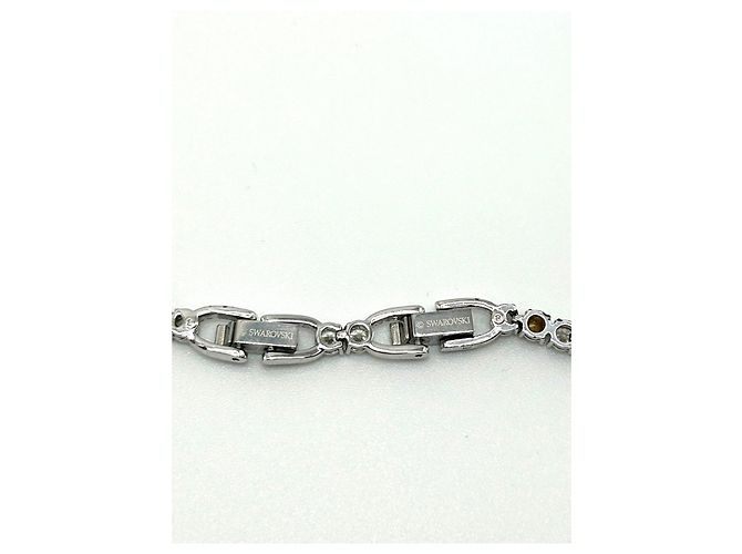 Collana Swarovski Matrix Tennis Placcato Rodio - vista 11