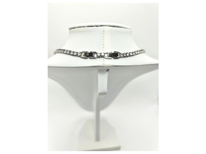 Collana Swarovski Matrix Tennis Placcato Rodio - vista 12