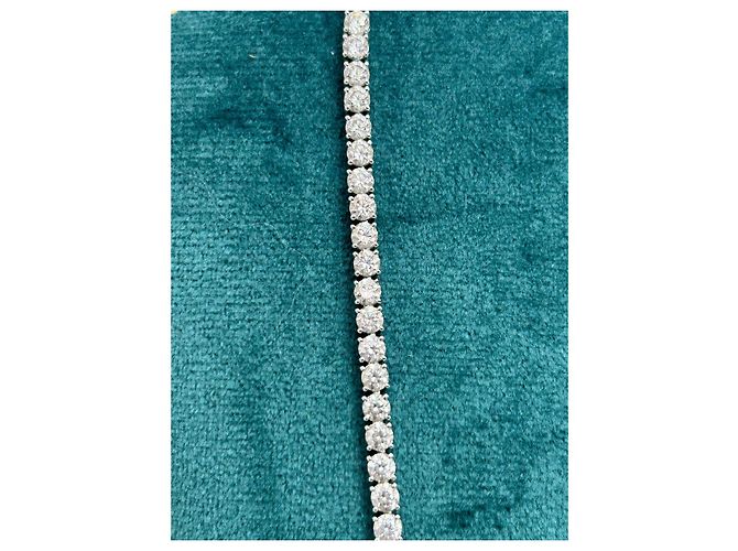 Collana Swarovski Matrix Tennis Placcato Rodio - vista 8