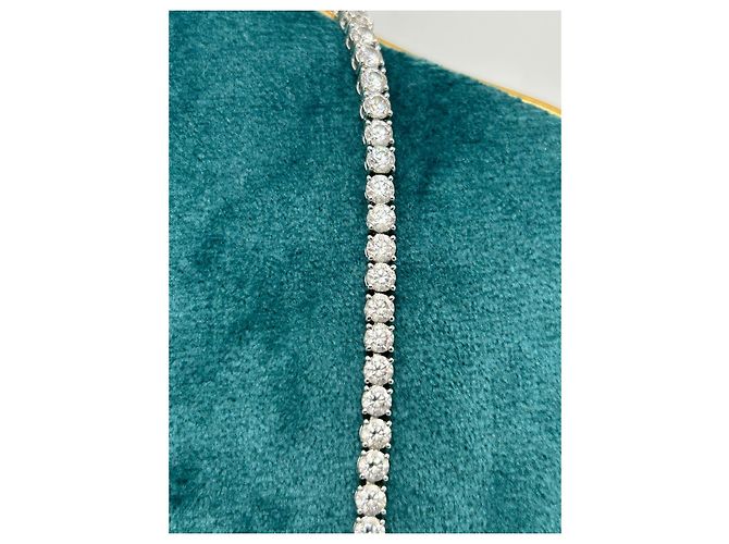 Collana Swarovski Matrix Tennis Placcato Rodio - vista 9