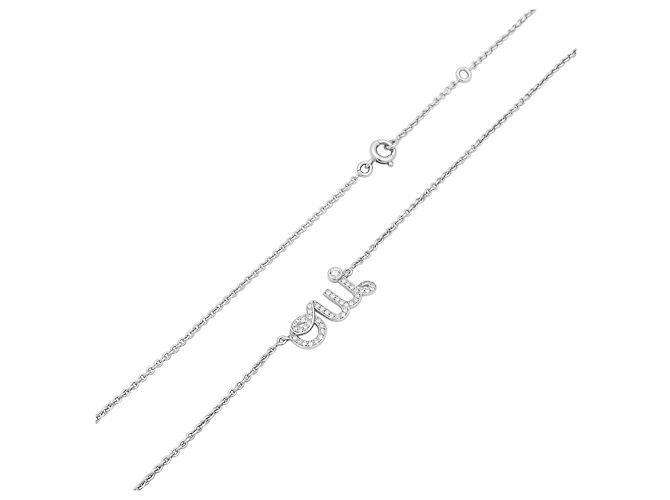 Dior Halskette, "OUI" aus Weißgold und Diamanten. - Ansicht 4