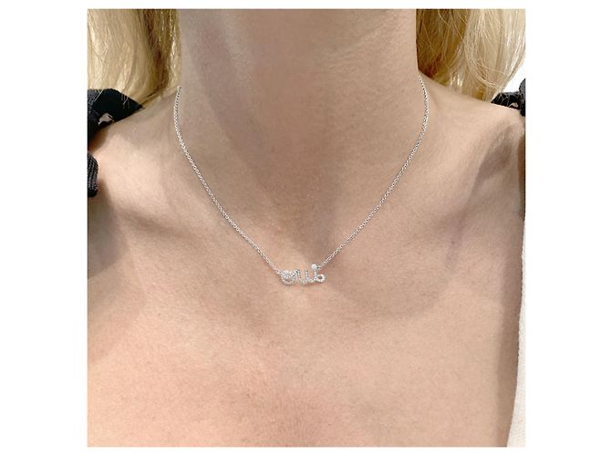 Dior Halskette, "OUI" aus Weißgold und Diamanten. - Ansicht 5