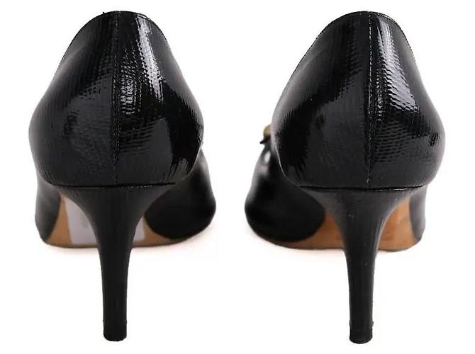 Dior Black Leather Heels Size 37 - view 2