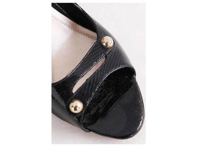 Dior Black Leather Heels Size 37 - view 4