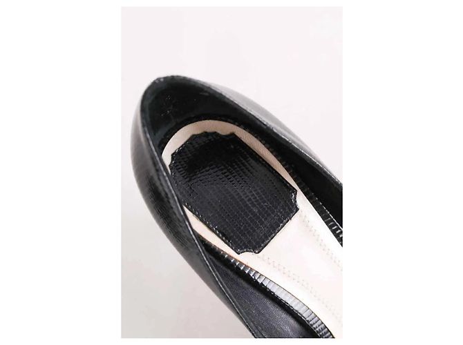 Dior Black Leather Heels Size 37 - view 5