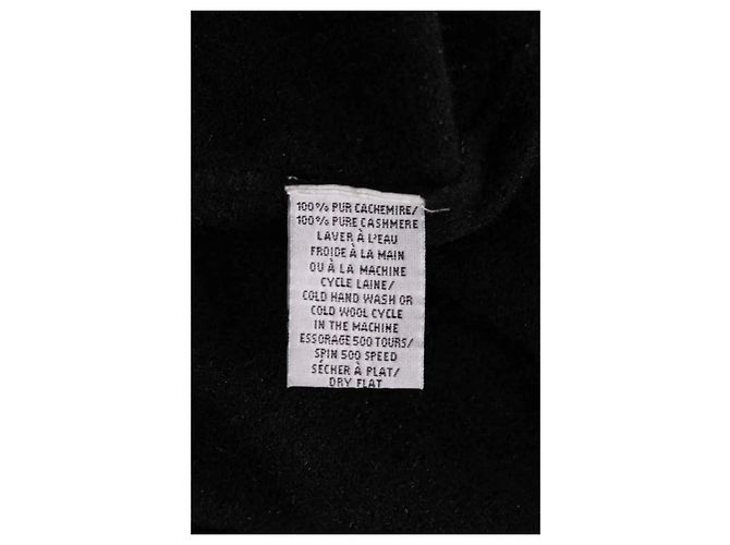 Camisa Eric Bompard de cashmere negra M - vista 7