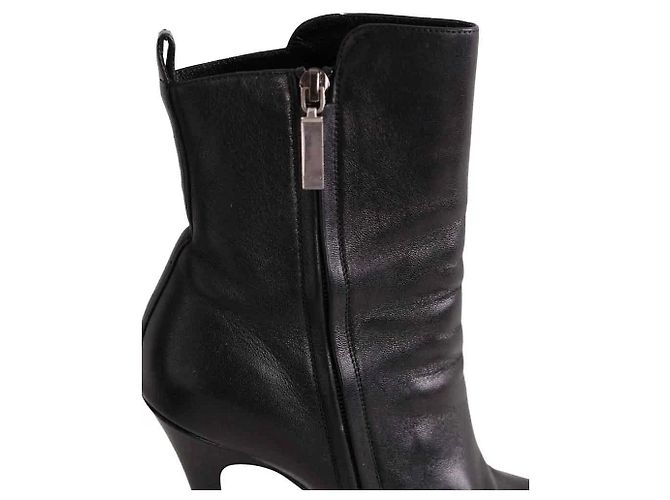 Autre Marque Saint Laurent Stiefel aus schwarzem Leder - Ansicht 4