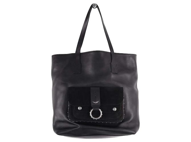 Sac cabas Kate Zadig & Voltaire en cuir noir - vue 2