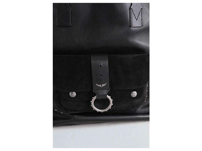 Sac cabas Kate Zadig & Voltaire en cuir noir - vue 3